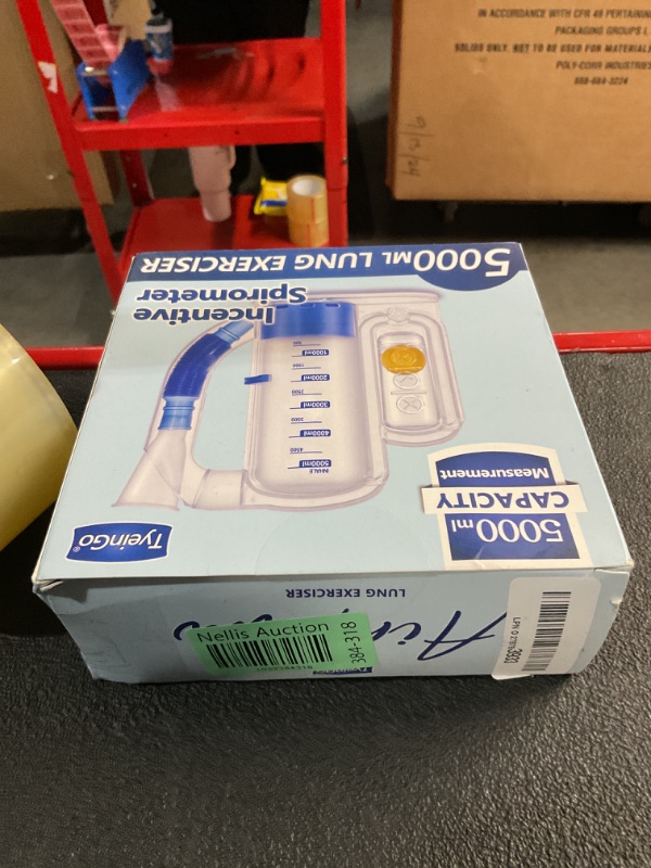 Photo 1 of Incentive Spirometer Adult, Breathing Exercise Device for Lungs, Deep Breathing Trainer for Adults - 5000ml Volume Measurement with Flow Rate Indicator