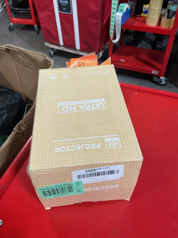 Photo 1 of Smart Projector with built-in Apps, Wifi Bluetooth Projector 4K 1080P, Auto Keystone, Short Throw Projector and 180° Adjustable, Mini Portable Outdoor Movie Projector HY300 ( White )