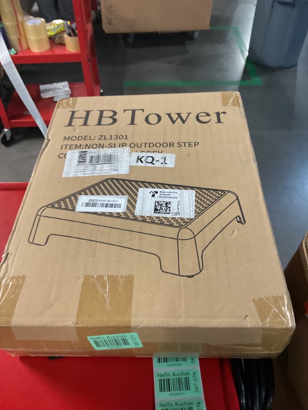 Photo 1 of HBTower Step Stool, Mobility Step Stool for Adults & Seniors, Non-Slip Step Platform Indoor and Outdoor, Portable Step Riser, Safety Step for Car, Bedside, Office, Shower, Stairs, Grey