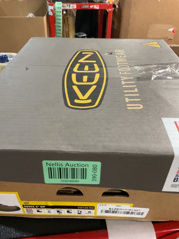 Photo 1 of KEEN Utility Men's Dover 6" Composite Toe Waterproof KEEN Utility Work Boots, Dark Earth/Black, 10.5 Wide US