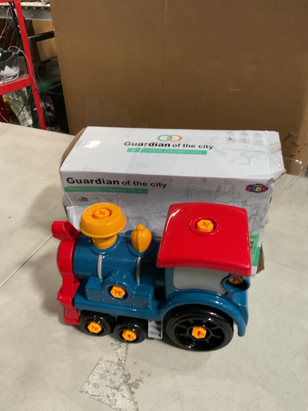 Photo 2 of  ***READ NOTES**(MISSING PCS)
BASUN Truck Toys Set for Toddler, Take Apart Toy with Electric Drill, DIY Electric Train Assembly Toys, STEM Building Learning Toys, Xmas Gifts for 3 4 5 6 7 8 Year Old Boys Girls