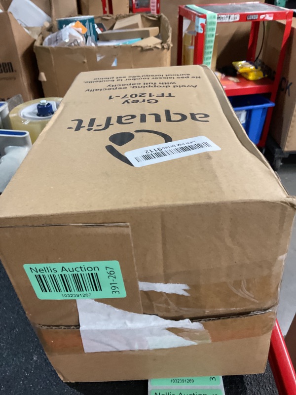 Photo 1 of AQUAFIT 1 Gallon Water Bottle with Time Marker - Straw & Chug Lid - BPA Free Big Water Bottle with Straw - Gym Water Bottle with Handle - Gallon Water Jug (128 Ounces, Gray)