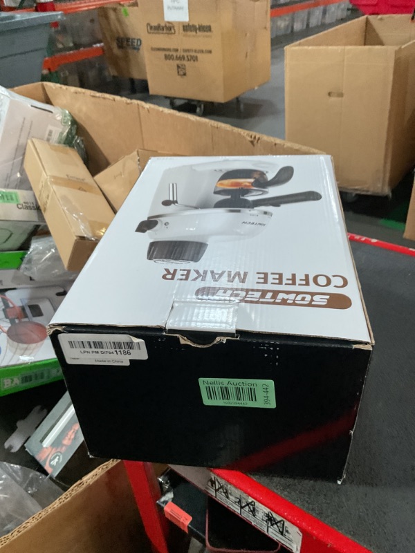 Photo 1 of SOWTECH Espresso Coffee Machine Cappuccino Latte Maker 3.5 Bar 1-4 Cup with Steam Milk Frother White, CM5409-UL