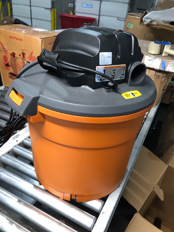 Photo 7 of ***USED - LIKELY MISSING PARTS - UNABLE TO TEST - SEE PICTURES***
16 Gallon 5.0 Peak HP NXT Shop Vac Wet Dry Vacuum with General Debris Filter, Locking Hose and Accessory Attachments
