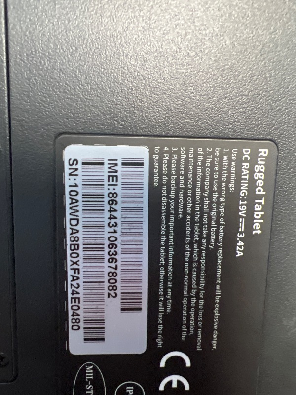 Photo 1 of MUNBYN High-End Rugged Windows Tablet IRT10, 10.1" Windows 11 IoT Enterprise, i5-1235U, WiFi 6 Rugged Tablet,16GB+128GB Industrial Tablet,Hot Swappable Work Tablets for Construction Work,2Y Protection