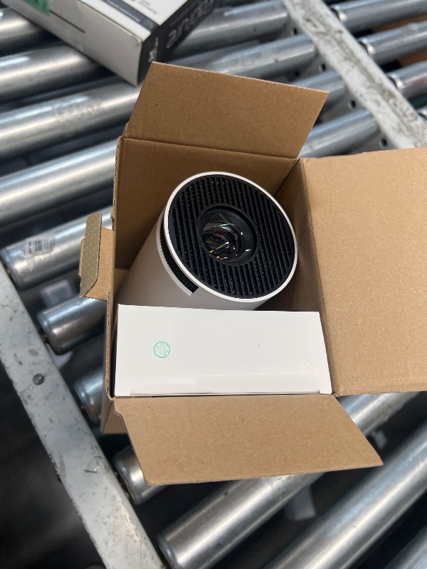 Photo 1 of Mini Projector,Smart Projector,4K Projector with Wifi 6 and Bluetooth 5,Portable Projector with Android 11, Automatic Keystone Correction,180 Degree,130 Inch Display