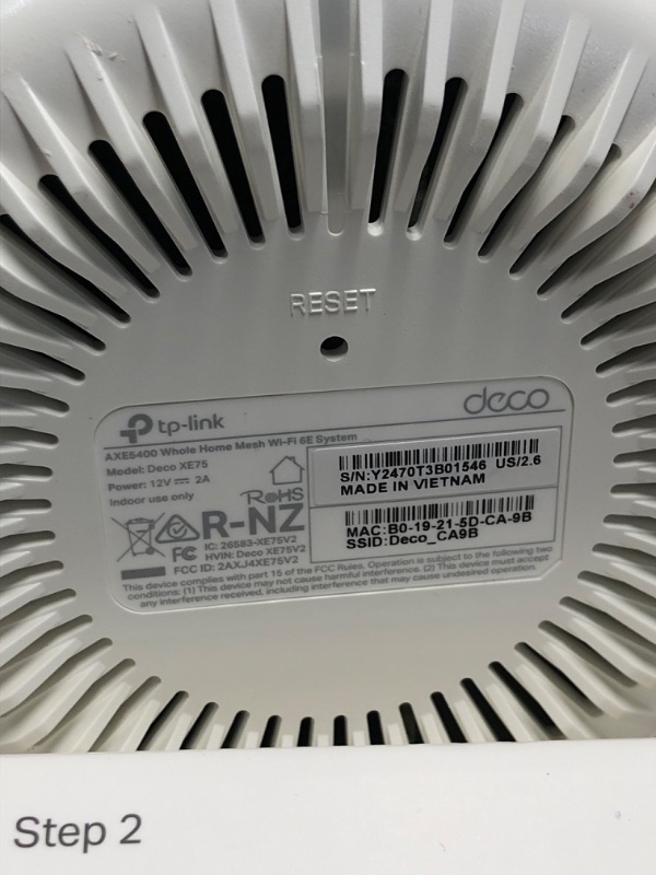 Photo 1 of TP-Link Deco AXE5400 Tri-Band WiFi 6E Mesh System – Wi-Fi up to 7200 Sq.Ft, Engadget Rated Best Mesh For Most People, Replaces WiFi Router and Extender, AI-Driven Mesh New 6GHz Band, 3-Pack(Deco XE75)