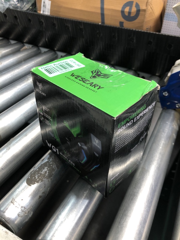 Photo 1 of WESEARY Wireless Gaming Headsets for PC, PS5, PS4, Switch, Mac, 2.4GHz Wireless Gaming Headphone with ENC Noise Canceling Microphone, Bluetooth 5.4, Cool Lighting, 50H Battery, 50mm Drivers