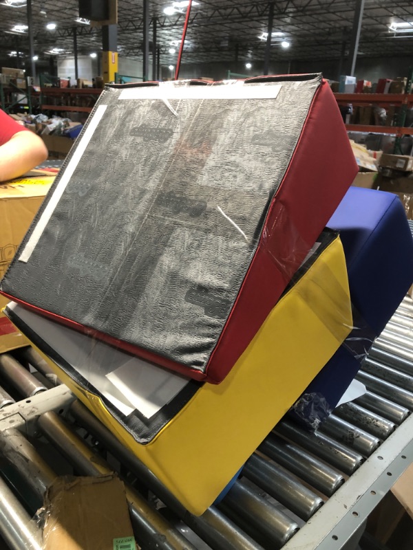 Photo 1 of **FOR PARTS ONLY**
ECR4Kids SoftZone Lincoln Tunnel Climber, Toddler Playset, Assorted, 9-Piece