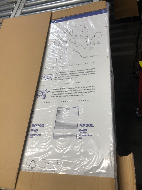 Photo 1 of Comix Sticky Easel Pad, 25 x 30 Inches Flip Chart Paper for Teachers, Large Self Stick Easel Paper for Office School Classroom Supplies, 30 Sheets/Pad, 10 Pads/Pack