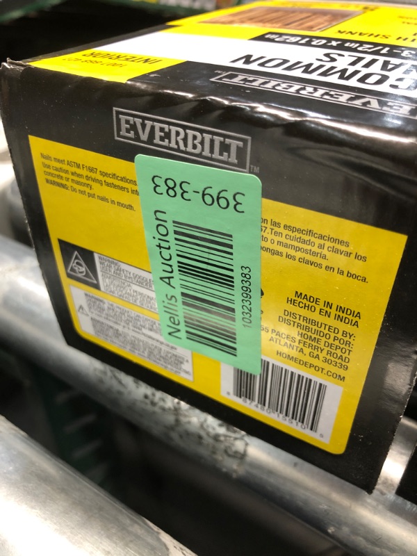 Photo 2 of ***FACTORY SEALED*** Everbilt 16D 3-1/2 in. Bright Common 5 Lbs. per Box