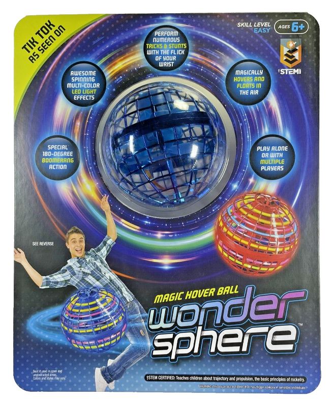 Photo 1 of Wonder Sphere Magic Hover Ball BLUE LED Tricks & Stunts HOT ITEM Seen on TIKTOK
