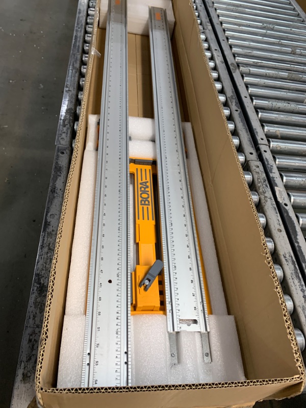 Photo 1 of BORA 5-Piece NGX Deluxe Clamp Edge System Set for Making Precision Cuts, Includes 50-inch Clamp Edge, 50-inch Extension, NGX Saw Plate RT, NGX T-Square Attachment, Track Clamps, 544550
