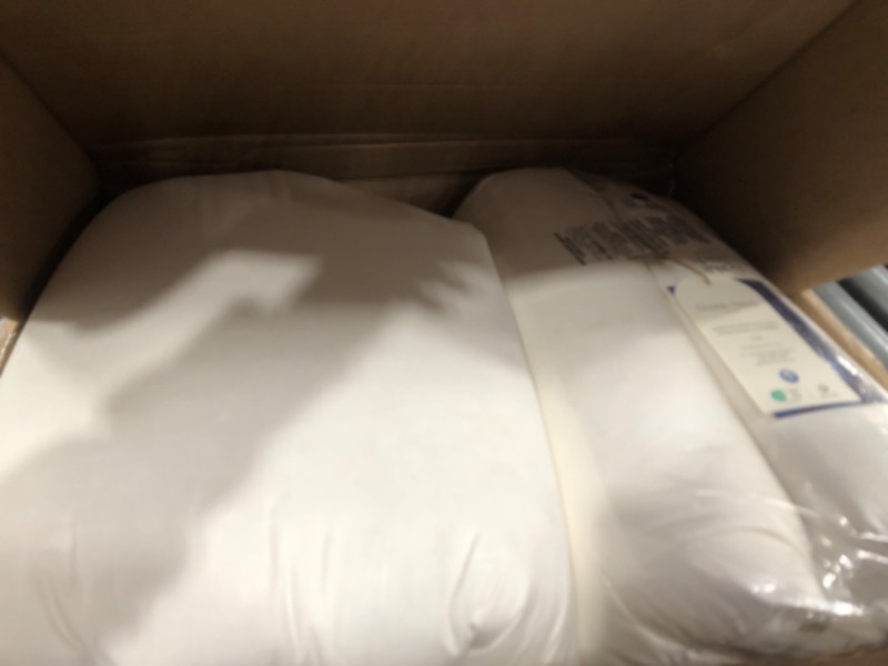 Photo 1 of 1 pack only*
Double Stitch Luxury US White Down Pillow - Made in Canada, 400 Thread Count 100% Cotton Shell, 700 Fill Power Down Bed Pillow, Soft Sleeping Pillow 3-Chamber, Soft, King, 