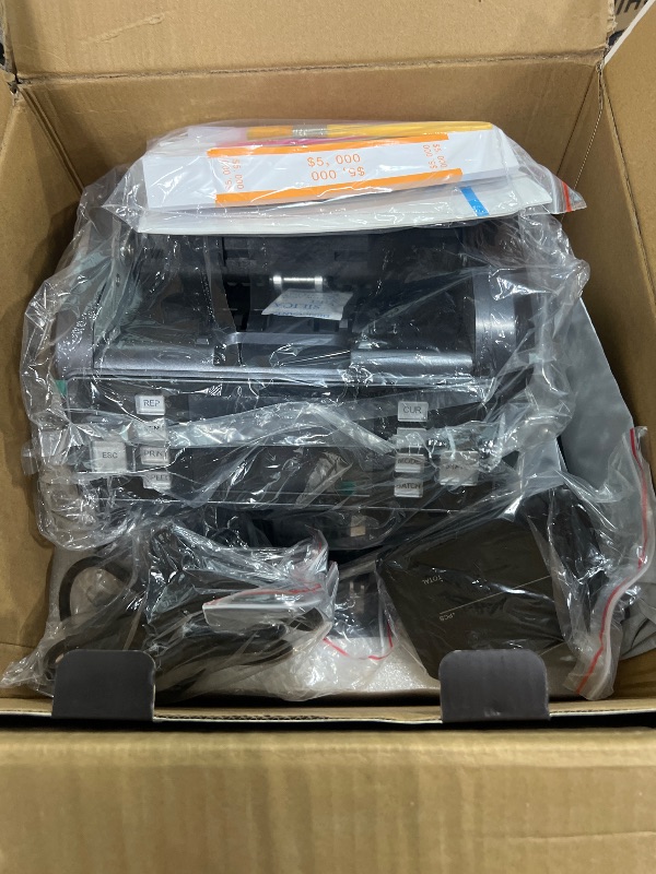 Photo 1 of Aneken Mixed Denomination Money Counter with Counterfeit Detection, Touch Screen, and 2CIS/UV/MG/IR/DD/DBL/HLF/CHN, Value and Mixed Counting for Accurate Cash Counting