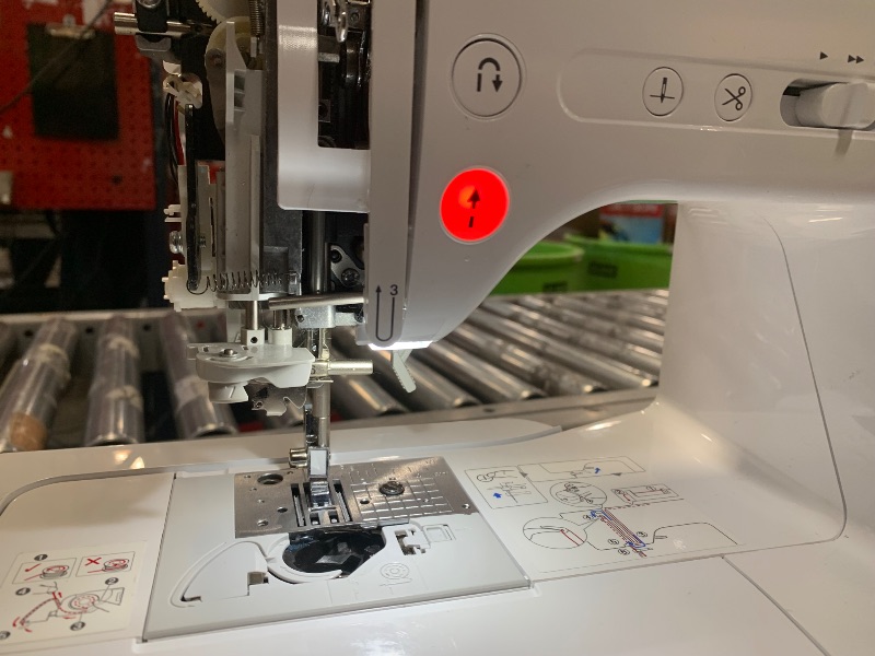 Photo 1 of Brother SE700 Sewing and Embroidery Machine, Wireless LAN Connected, 135 Built-in Designs, 103 Built-in Stitches, Computerized, 4" x 4" Hoop Area, 3.7" Touchscreen Display, 8 Included Feet, White