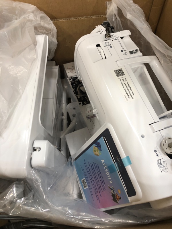 Photo 1 of Brother SE700 Sewing and Embroidery Machine, Wireless LAN Connected, 135 Built-in Designs, 103 Built-in Stitches, Computerized, 4" x 4" Hoop Area, 3.7" Touchscreen Display, 8 Included Feet, White