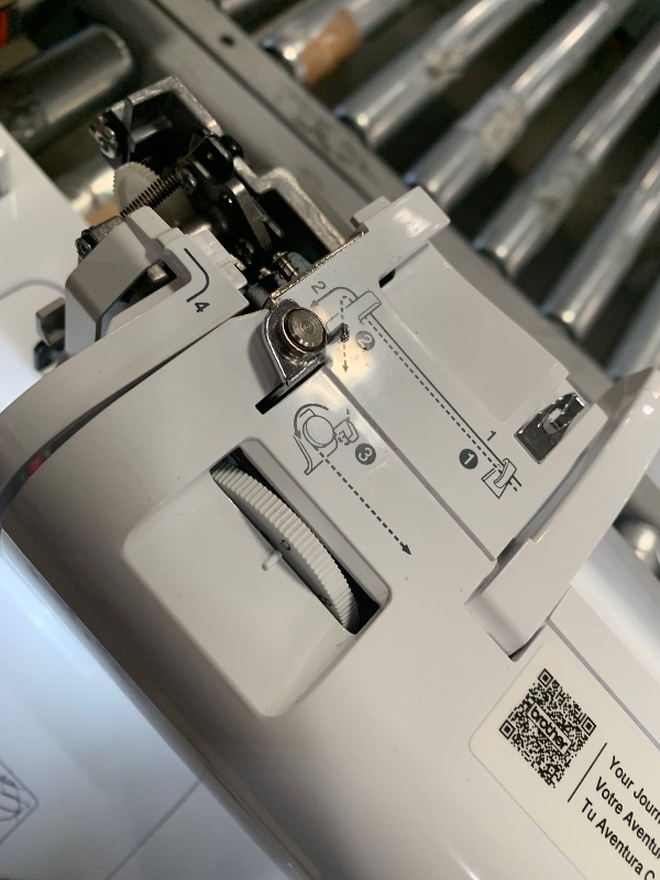 Photo 1 of Brother SE700 Sewing and Embroidery Machine, Wireless LAN Connected, 135 Built-in Designs, 103 Built-in Stitches, Computerized, 4" x 4" Hoop Area, 3.7" Touchscreen Display, 8 Included Feet, White