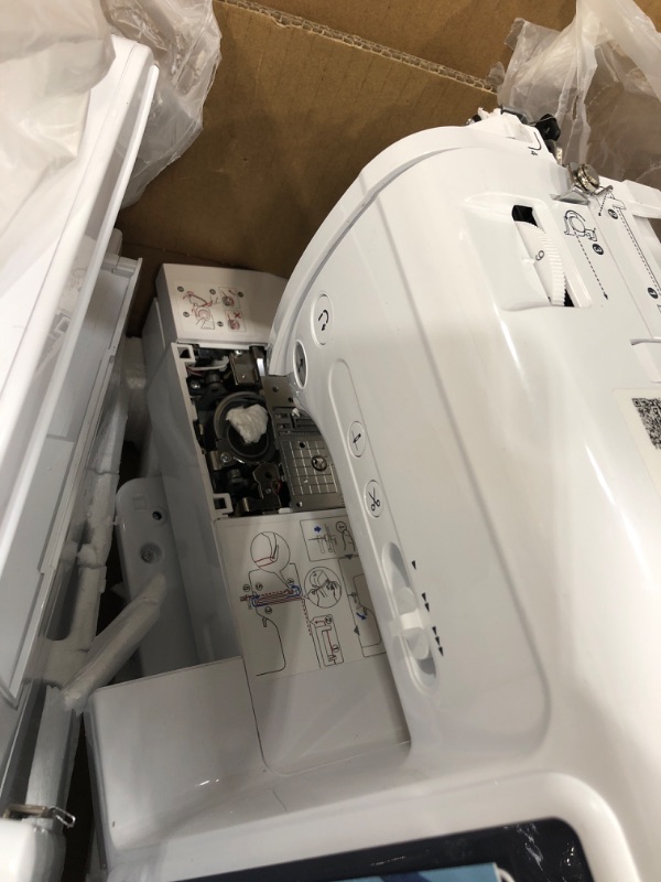 Photo 1 of Brother SE700 Sewing and Embroidery Machine, Wireless LAN Connected, 135 Built-in Designs, 103 Built-in Stitches, Computerized, 4" x 4" Hoop Area, 3.7" Touchscreen Display, 8 Included Feet, White