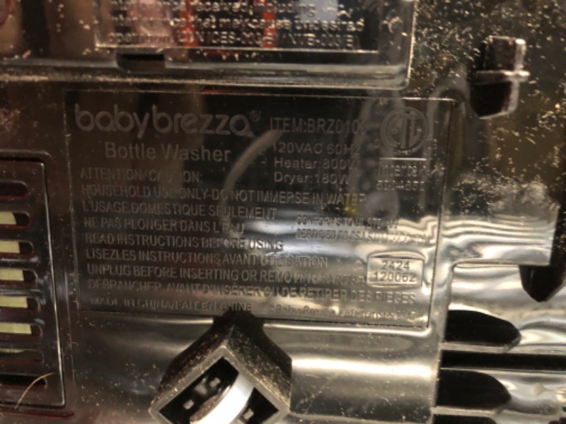 Photo 5 of ***NONREFUNDABLE - FOR PARTS ONLY - SEE COMMENTS***
Baby Brezza Bottle Washer Pro - Baby Bottle Washer, Sterilizer + Dryer - All in One Machine Cleans Bottles, Pump Parts, & Sippy Cups - Replaces Hand Washing, Bottle Brushes and Drying Racks