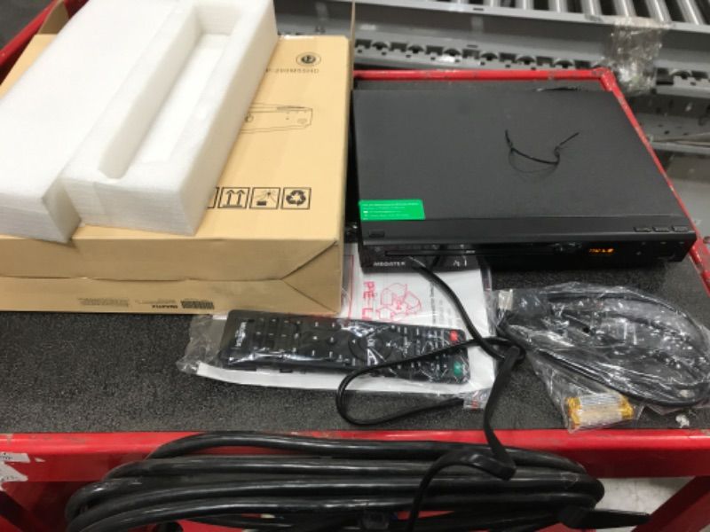 Photo 1 of MEGATEK Region-Free DVD Player for TV with HDMI, CD Player for Home, Plays All Regions and Formats, USB Port, Durable Metal Casing, Remote, HDMI and RCA Cables Included