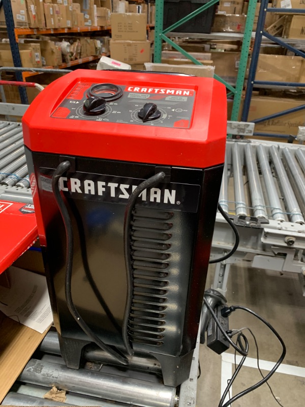 Photo 4 of **SEE CLERK COMMENTS**
CRAFTSMAN 2-in1 Wheeled Battery Charger and Engine Starter, CMXCESM233 - Manual Timer-Controlled, 250 Cranking Amps, 6/12 Volt for Car, SUV, Truck, and Boat Batteries