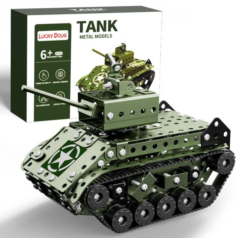 Photo 1 of 
lUky Doug STEM Building Projects Model Army Tank Set - 284 Pieces STEM Project Building Toys for Kids Ages 8-12, Assembly Science Kit Educational Toys Gift for Kids Boys 7 8 9 10 11 12-16 Years Old