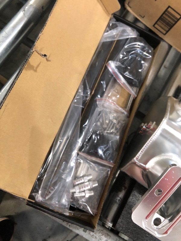 Photo 1 of YIUIY For LS Intake Manifold Low Profile Cathedral Port 92mm Compatible with Chevy GMC Pontiac LS1 LS2 LS6 Sheet Metal Fabricated EFI (Silver)