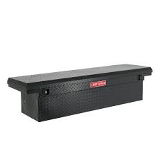 Photo 1 of * DAMAGED* ISSUES SHUTTING*  CRAFTSMAN 71.36-in x 19.57-in x 16.58-in Matte Black Aluminum Crossover Truck Tool Box
