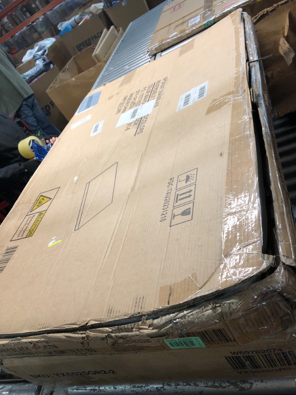 Photo 1 of **DAMAGED, CHIPPED SIDE** SEE PHOTO** 
Flash Furniture Glenbrook 30'' x 48'' Rectangular Table Top with Black or Mahogany Reversible Laminate Top