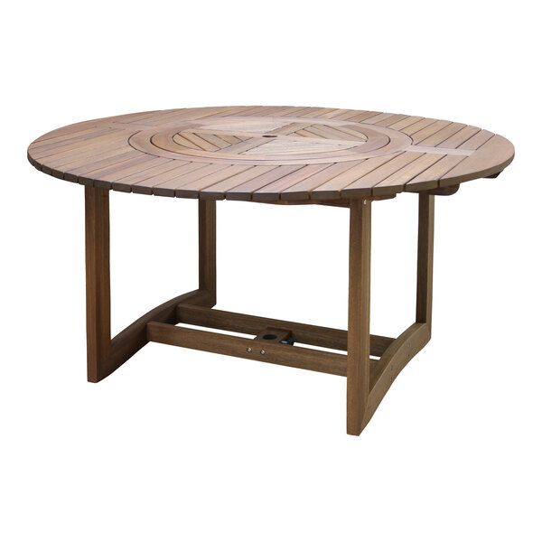 Photo 1 of  63? Round Eucalyptus Lazy Susan Dining Table 
