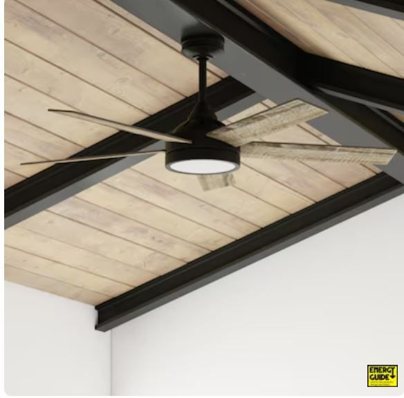 Photo 1 of 
Harbor Breeze Camden 52-in Matte Black with Mocha/Cocoa Blades Indoor Ceiling Fan with Light and Remote (5-Blade)