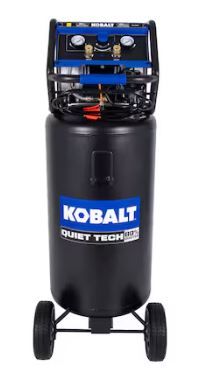 Photo 1 of *UNTESTED** Kobalt QUIET TECH 26-Gallon Portable Electric 150 PSI Vertical Air Compressor
