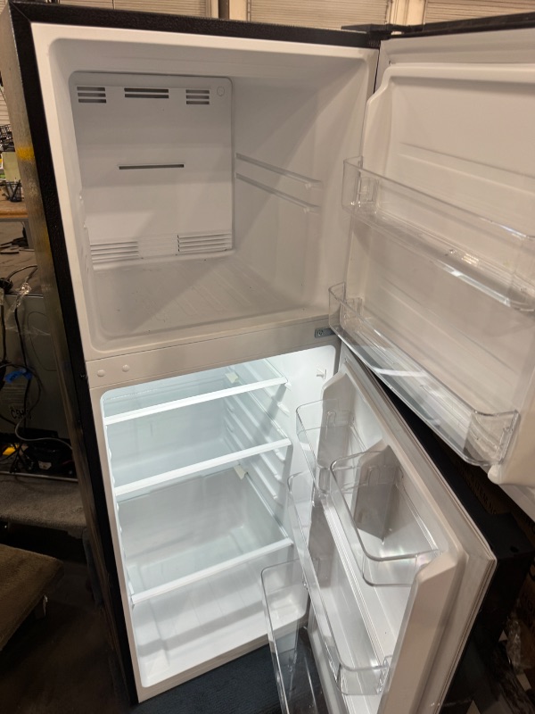 Photo 2 of 10.1 cu. ft. Top Freezer Refrigerator in Black


