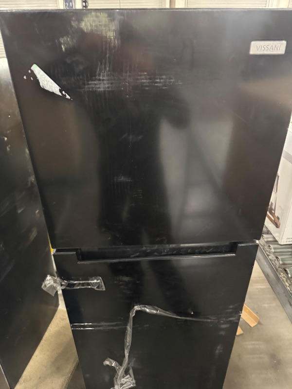 Photo 1 of 10.1 cu. ft. Top Freezer Refrigerator in Black


