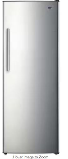 Photo 1 of *POWERS ON** 11 cu. ft. Convertible Auto Defrost Garage Ready Upright Freezer/Refrigerator in Stainless Steel, Energy Star



