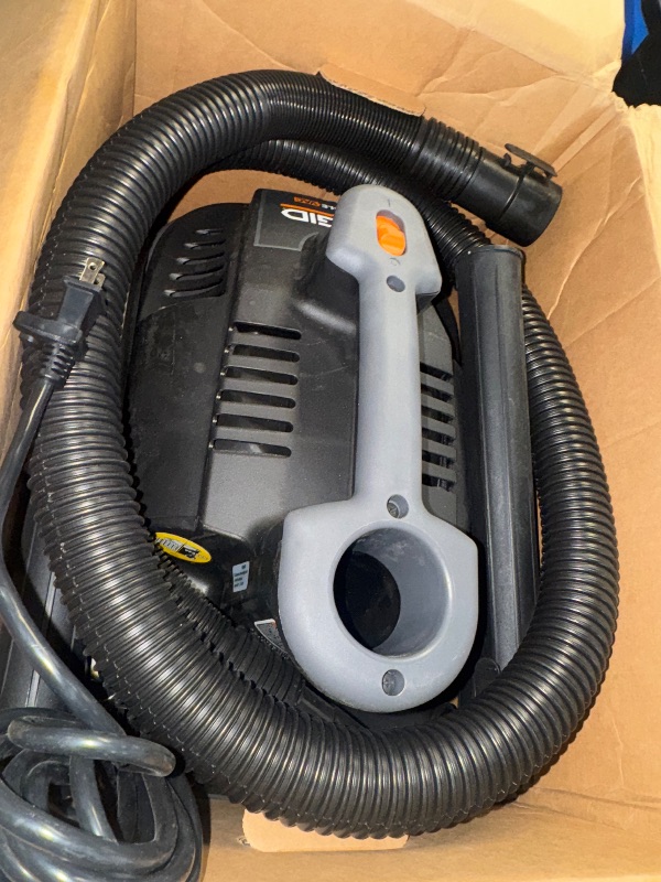 Photo 2 of *powers on** RIDGID 4 Gallon 5.0 Peak HP Portable Shop Vac Wet Dry Vacuum with Fine Dust Filter, Locking Hose and Accessory Attachments