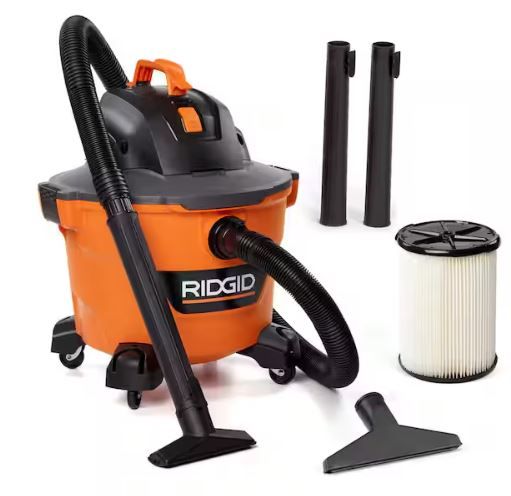 Photo 1 of *POWERS ON** 9 Gallon 4.25 Peak HP NXT Shop Vac Wet Dry Vacuum with General Debris Filter, Locking Hose and Accessory Attachments
