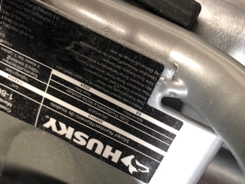 Photo 6 of ***USED - POWERS ON - UNABLE TO TEST FURTHER - SEE PICTURES***
Husky 1 Gal. 135 PSI Portable Electric Quiet Air Compressor