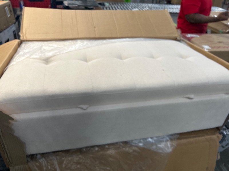 Photo 1 of *** PARTIAL SET MISSING A BOX ****White ottoman for couch. 