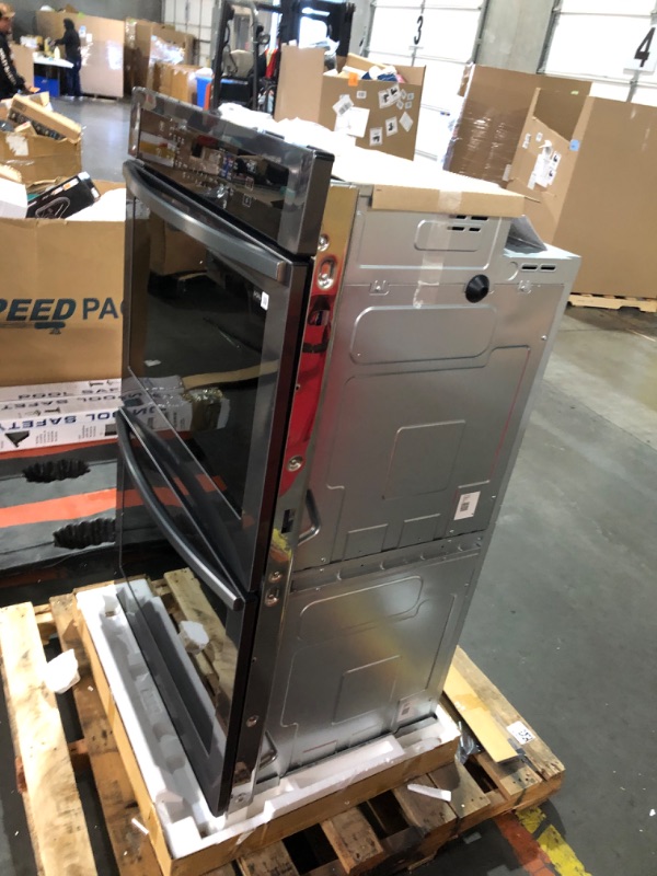 Photo 1 of ***TRUCK/TRAILER PICKUP ONLY - USED - DAMAGED - SEE COMMENTS***
SAMSUNG 30" Smart Double Wall Oven, Black Stainless Steel, NV51T5511DG/AA