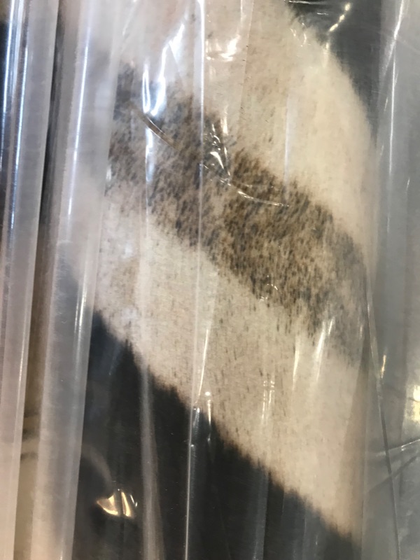 Photo 1 of jinchan Faux Cowhide Rug Zebra Print Area Rug Animal Skin Western Design Mat Faux Suede Indoor Floor Cover for Bedroom Living Room 6x7 Safari