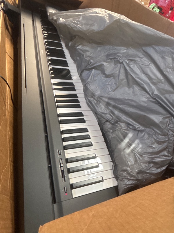 Photo 7 of ***USED - DAMAGED - MISSING PARTS - SEE COMMENTS***
YAMAHA P71 88-Key Weighted Action Digital Piano with Sustain Pedal and Power Supply (Amazon-Exclusive)
