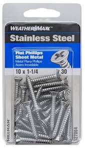 Photo 1 of 037504011973Hillman #10 x 1-1/4-in Phillips-Drive Standard Sheet Metal Screws (30-Count)
