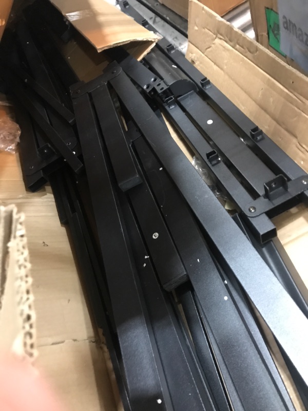 Photo 2 of **MIGHT CONTAIN MISSING PARTS*** Yicensen 14 Inch California King Bed Frames No Box Spring Needed, Heavy Duty Cal King Metal Platform Bed Frame with Rounded Corner Legs, Easy Assembly, Noise Free, Black