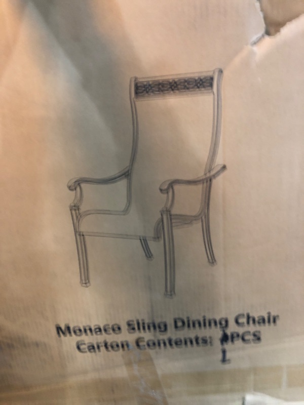 Photo 3 of * MISSING PARTS* Hanover Monaco PVC Sling Dining Chairs 2  pack*