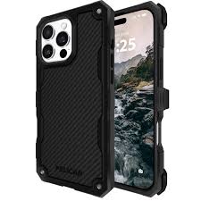 Photo 1 of * MINOR DAMAGE* PELICAN SHIELD IPHONE 16 PRO MAX CASE [COMPATIBLE WITH MAGSAFE] RUGGED PHONE CASE W/ 21FT MILITARY-GRADE DROP PROTECTION - HEAVY DUTY PHONE COVER W/BELT CLIP HOLSTER FOR IPHONE 16 PRO MAX - CARBON
