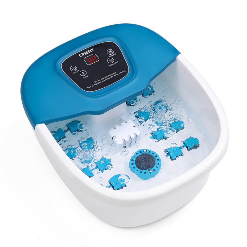 Photo 1 of * SCREEN DISPLAYS "OF" MAY NEED REPAIR* CINERY Foot Spa Bath Massager with Heat, Bubbles, Vibration and Pedicure Foot Spa with 16 Rollers for Feet Stress Relief, Foot Soaker with Mini Acupressure Massage Points & Temperature Control