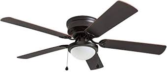 Photo 1 of * MISSING PARTS* Harbor Breeze Armitage 52-in Bronze Flush Mount Indoor Ceiling Fan with Light Kit (2706336)
