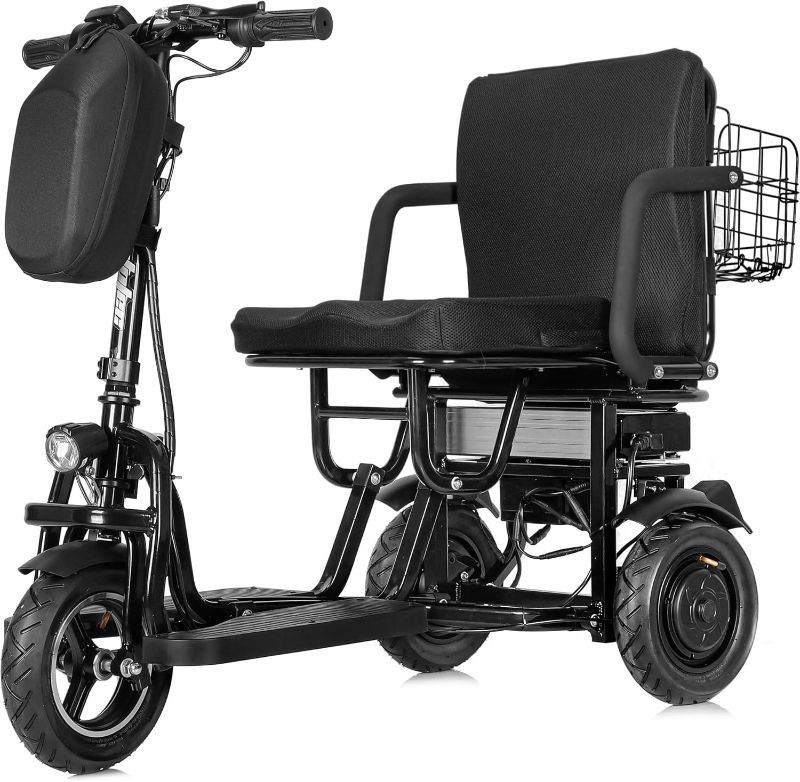 Photo 1 of ***NON-REFUNDABLE,USED - INCOMPLETE - MISSING PARTS - NON- FUNCTIONAL***
MotoTec Folding Mobility Electric Trike 48v 700w Dual Motor Lithium Black